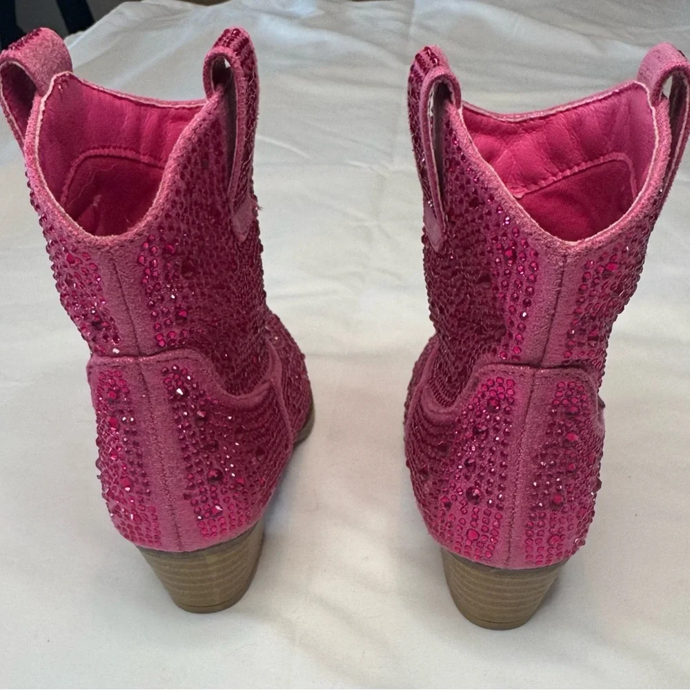 Link Kids Pink Rhinestone Boots - Picture 4 of 5